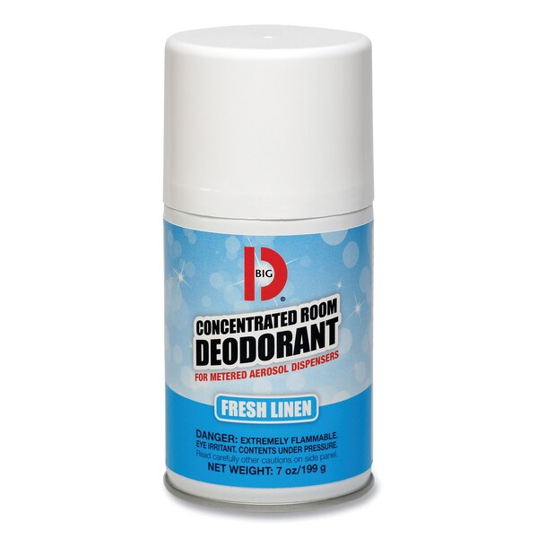 Big D Metered Concentrated Room Deodorant, Fresh Linen Scent, 7oz, PK12 047200 - main